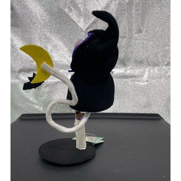 Annalee Halloween 2008 Flying Witch Mouse with Bat and Moon 6” 75th Anniversary - Picture 3 of 10